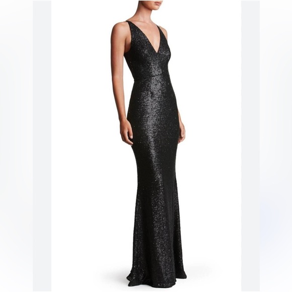 Dress the Population Harper Mermaid Black Sequin V Maxi Dress Size Small XS  4 is available for purchase on au PAY Market - Imported Goods Online Store  Co.Ltd. | au PAY Market -